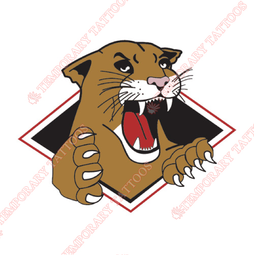 Prince George Cougars Customize Temporary Tattoos Stickers NO.7533